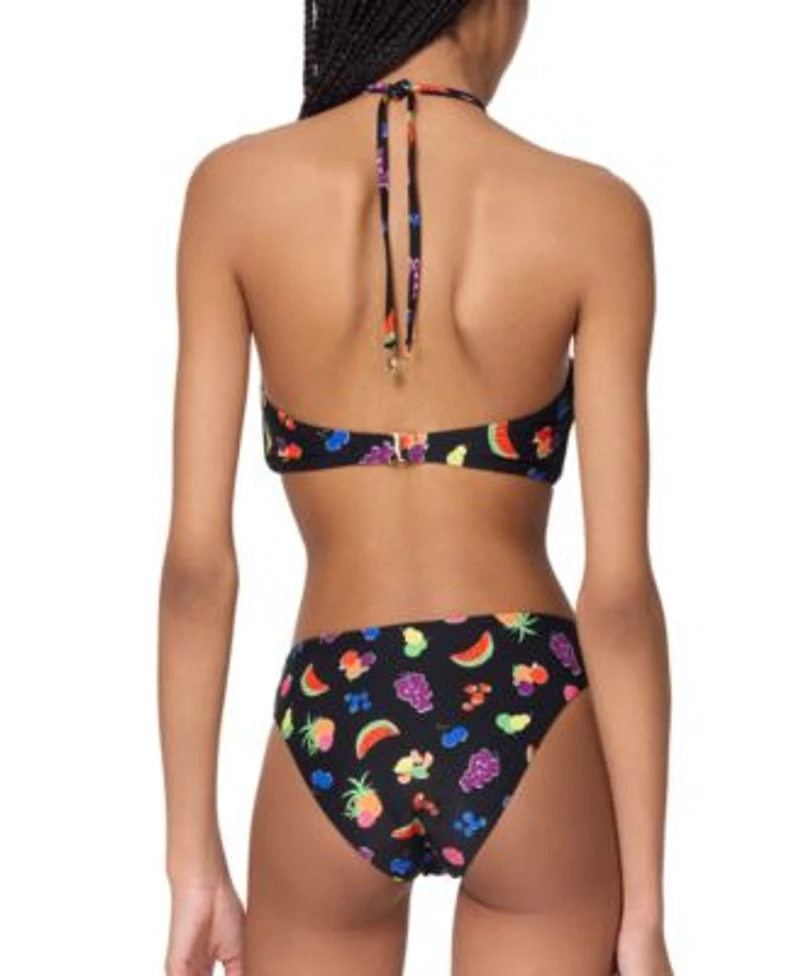 Kate Spade Womens Fruits Bandeau Ring Bikini Top High Cut Bottoms