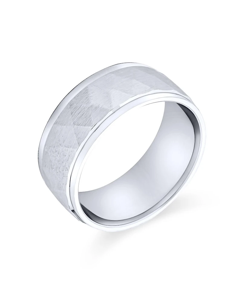 Bling Jewelry Stash Striped Pattern .925 Sterling Silver Band Ring