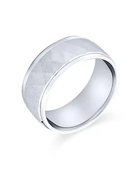 Bling Jewelry Stash Striped Pattern .925 Sterling Silver Band Ring