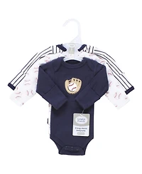 Luvable Friends Baby Boys Preemie Long Sleeve Bodysuits 3pk - Baseball