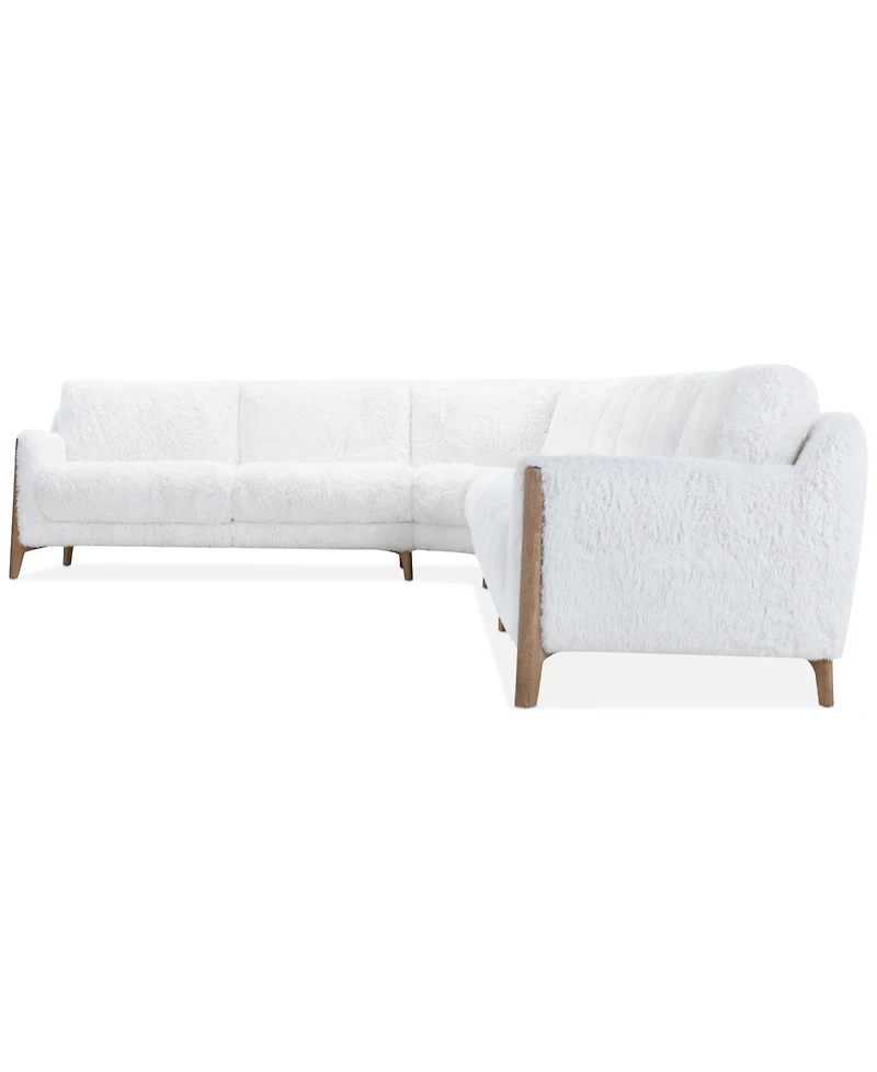 Briannie 4-Pc. Fabric L Sectional, Exclusively at Macy's