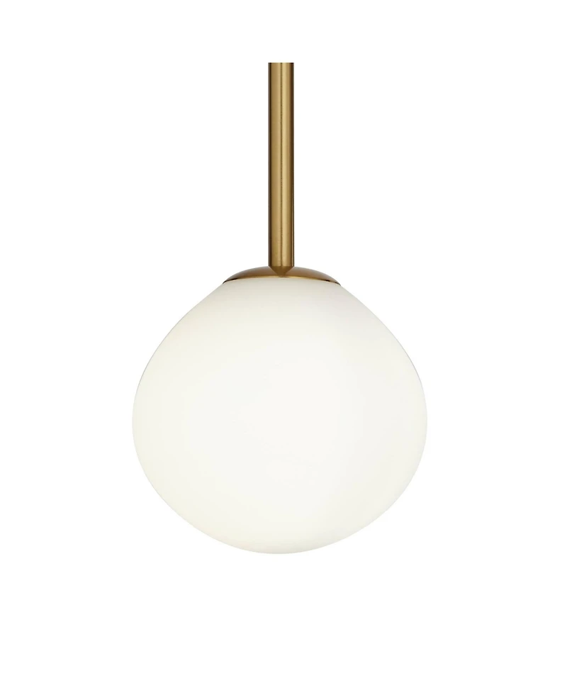Possini Euro Design Clara 26" Mid Century Modern 4-Light Semi Flush-Mount Ceiling Light Fixture Kitchen Foyer Warm Brass Finish