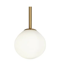 Possini Euro Design Clara 26" Mid Century Modern 4-Light Semi Flush-Mount Ceiling Light Fixture Kitchen Foyer Warm Brass Finish