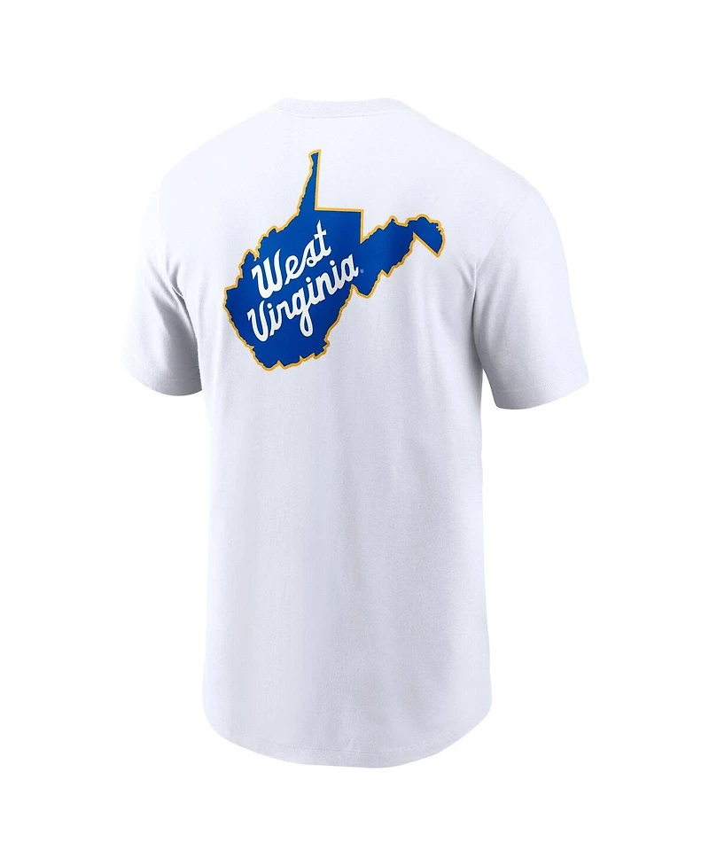 Nike Men's Jerry West White West Virginia Mountaineers Warm Up T-Shirt