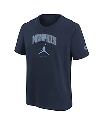 Jordan Big Boys and Girls Navy Memphis Grizzlies Essential Cities T-Shirt