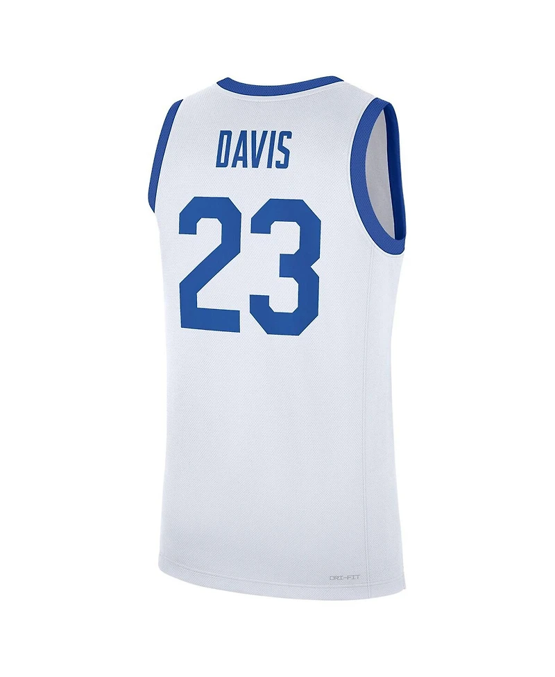 Nike Men's Anthony Davis White Kentucky Wildcats Performance Replica Basketball Jersey
