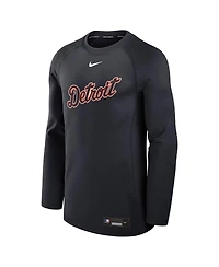 Nike Men's Navy Detroit Tigers Authentic Collection Game Time Raglan Performance Long Sleeve T-Shirt