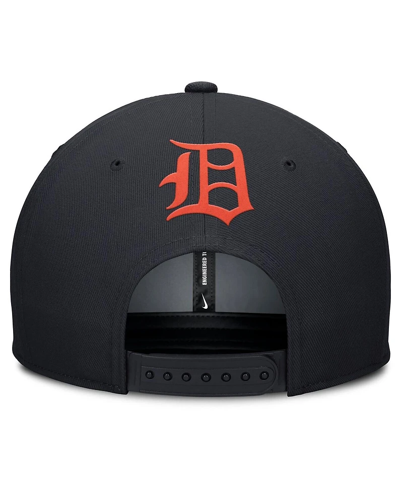 Nike Men's Gray/Navy Detroit Tigers Pro Performance Snapback Hat