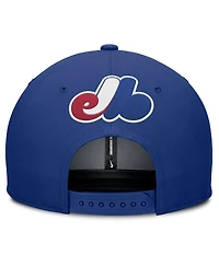 Nike Men's Gray/Blue Montreal Expos Cooperstown Collection Pro Performance Snapback Hat