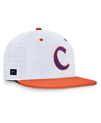 Nike Men's White/ Clemson Tigers On-Field Dugout True Performance Fitted Hat