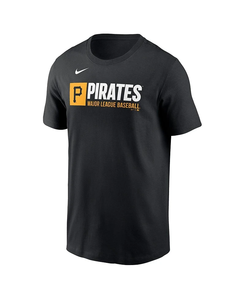 Nike Men's Black Pittsburgh Pirates Team Block T-Shirt