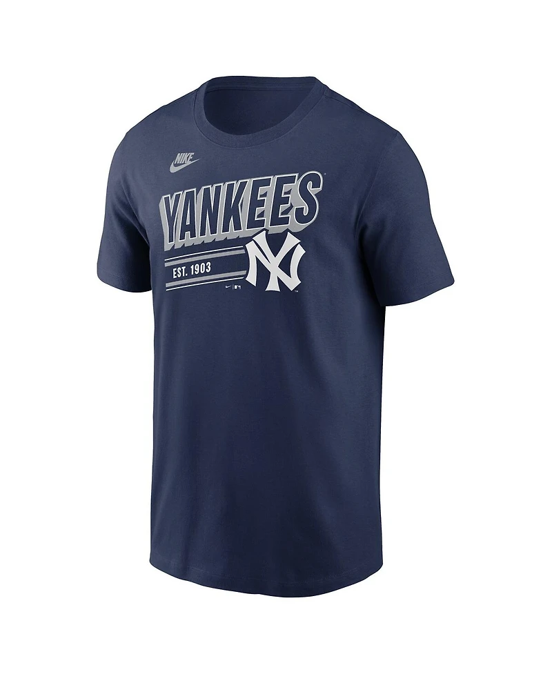 Nike Men's Navy New York Yankees Cooperstown Collection Retro T-Shirt