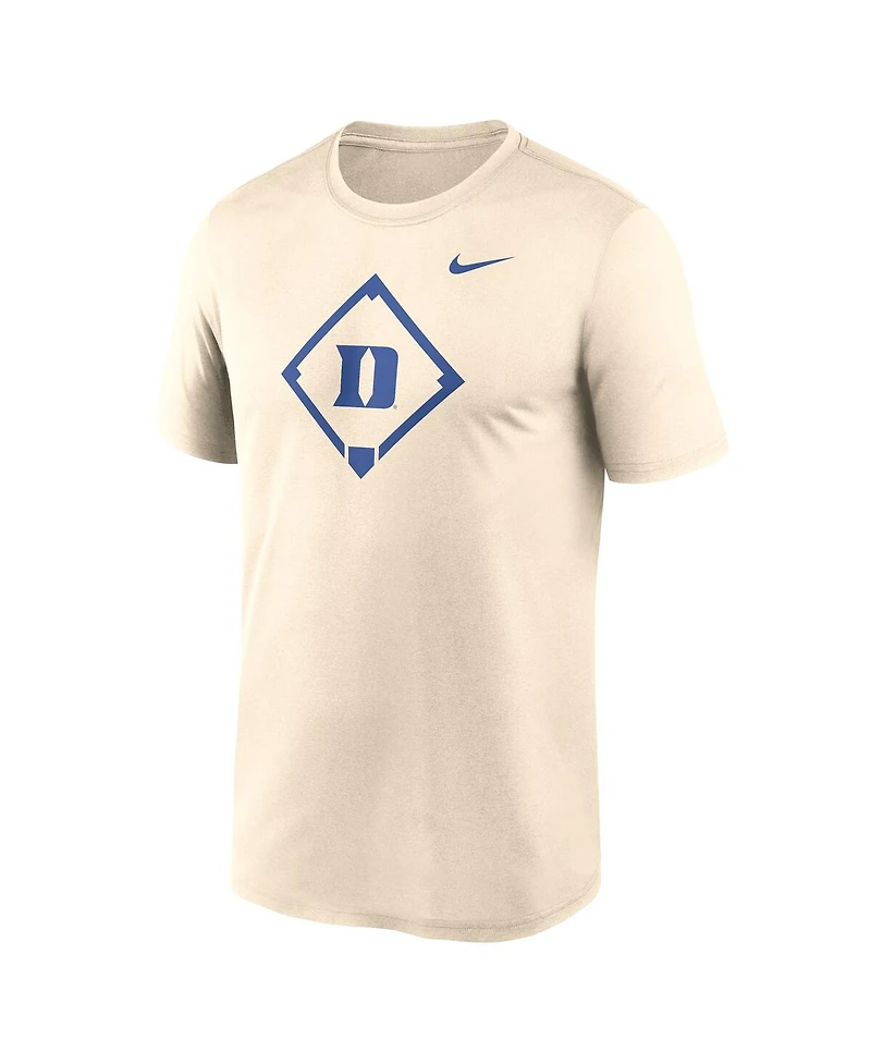 Nike Men's Cream Duke Blue Devils Legend Baseball Icon Performance T-Shirt