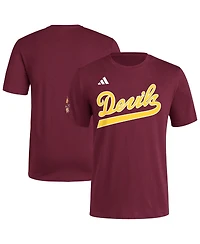 Adidas Men's Maroon Arizona State Sun Devils Fresh Wordmark T-Shirt