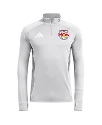 Adidas Men's Silver New York Red Bulls 2025 Quarter-Zip Long Sleeve Training Top