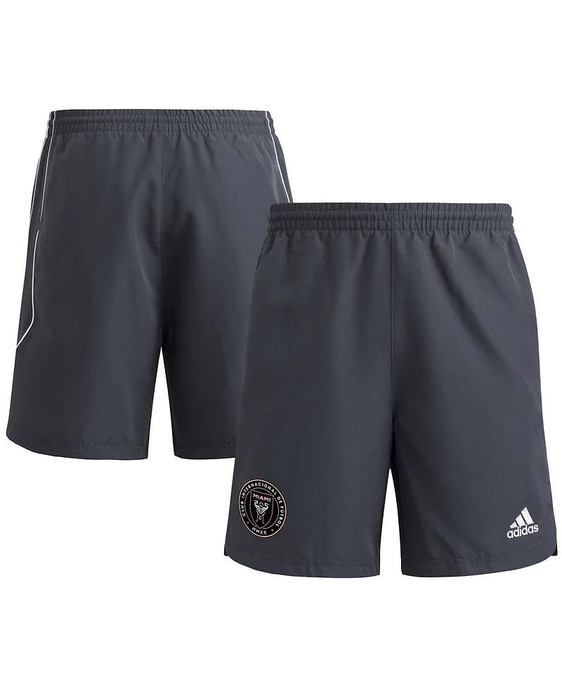 Adidas Men's Gray Inter Miami Cf 2025 Travel Shorts