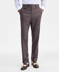 Tayion Collection Men's Classic-Fit Plaid Suit Separate Pants