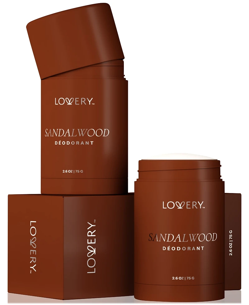 Lovery LoveryMen Sandalwood Deodorant Stick, 2.6 oz.