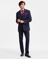 Tayion Collection Mens Classic Fit Pinstripe Suit Separates