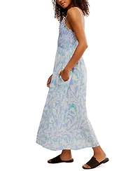 Free People Women's Sweet Nothings Cotton Smocked Maxi Dress