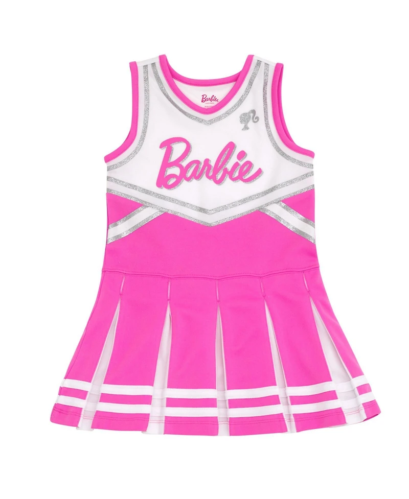 Barbie Toddler Girls Cheerleader Dress and Bow Outfit Set