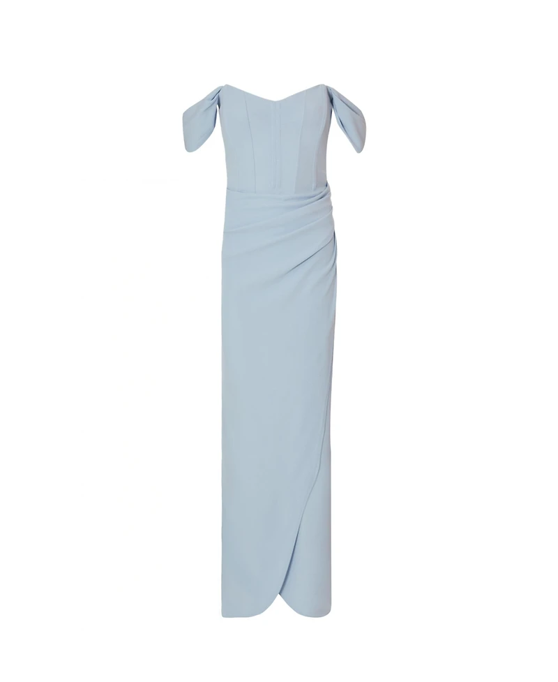 Quiz Women's Corset Detail Scuba Crepe Maxi
