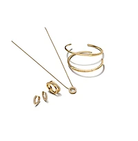 Pandora Logo Pave Circle Collier Pendant Necklace
