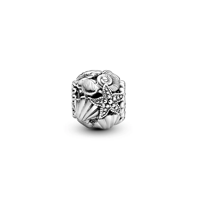 Pandora Sterling Silver Shell and Starfish Charms