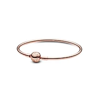 Pandora Rose Gold-Plated Barrel Clasp Bangle Bracelet
