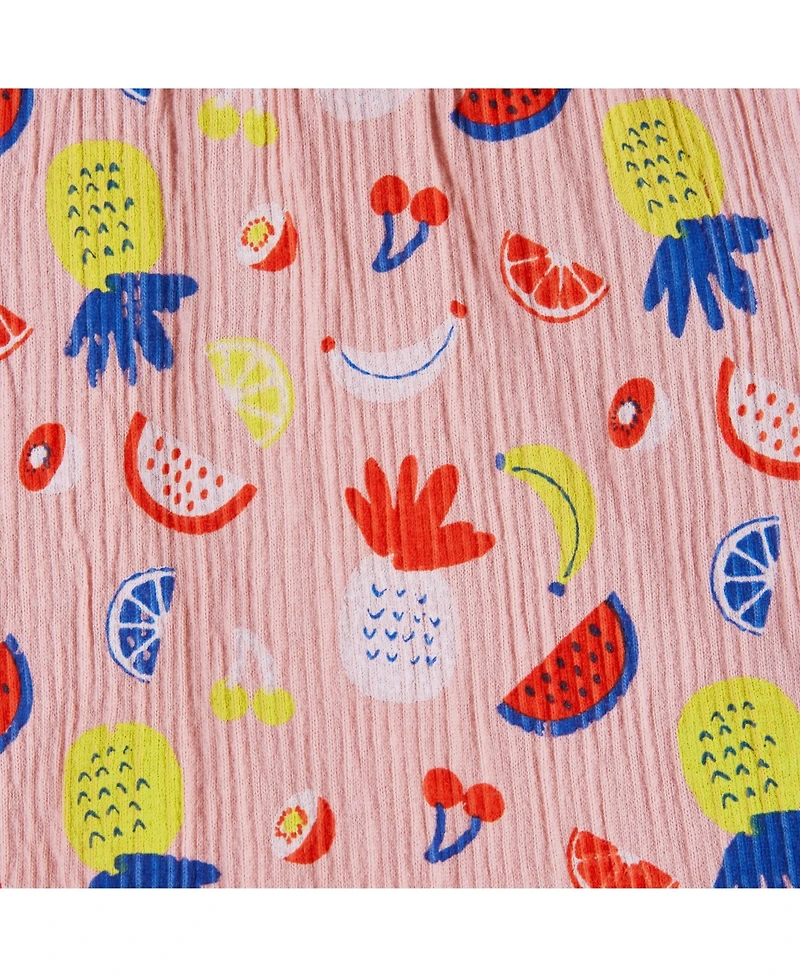 Andy & Evan Toddler Girls Toddler/Child Pink Fruit Print Tank and Shorts Set