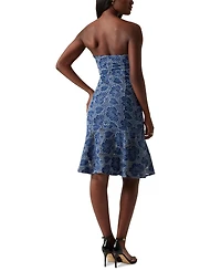 Guess Women's Maisy Embroidered Lace Strapless Dress