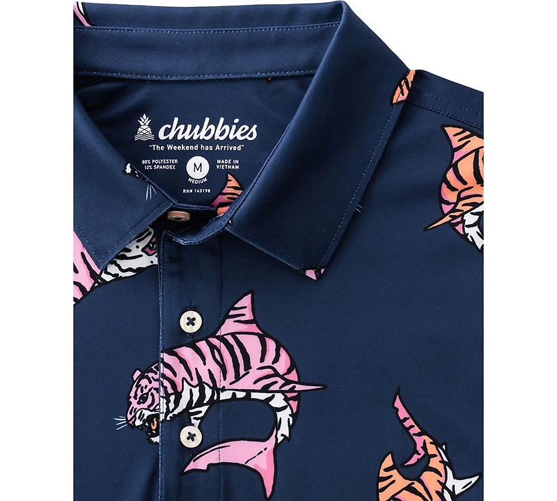 Chubbies Men's the King of Sea Performance Polo Shirt