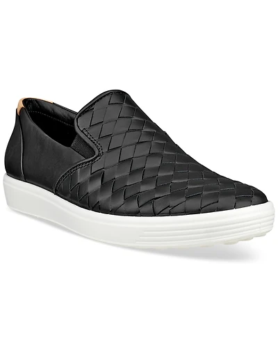 Ecco Women's Soft 7 Woven Slip-On Sneakers