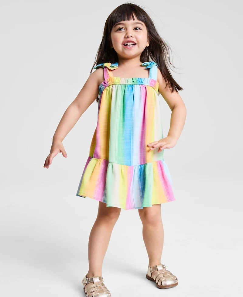 Epic Threads Toddler Girl Striped Bow Dress, Exclusively at Macy's