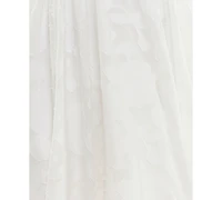City Studios Juniors' Textured Chiffon Fit & Flare Dress