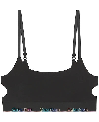 Calvin Klein Women's Icon Pride Deconstructed Unlined Bralette QF8254