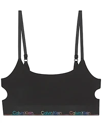 Calvin Klein Women's Icon Pride Deconstructed Unlined Bralette QF8254