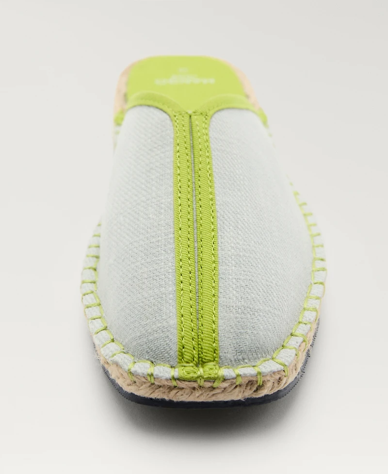 Mango Women's Contrast Stitch Espadrille Slip-Ons