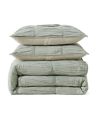Dkny Pure Ruched Gauze 3-Pc. Duvet Cover Set, King