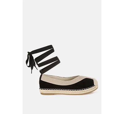Yalva Microfiber Detachable Lace Espadrilles