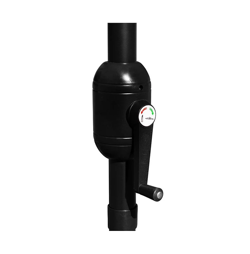 Bali 9' Round Uv Resistant Outdoor Patio Umbrella With Height Lever And 33° Push Button Tilt