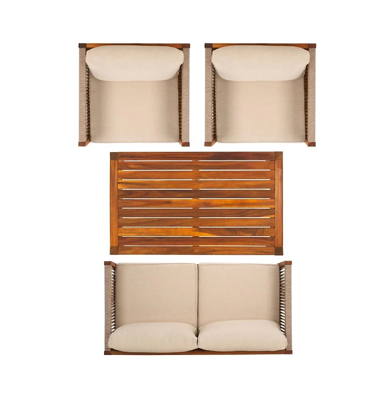 Roya 4 Pc Outdoor Living Set