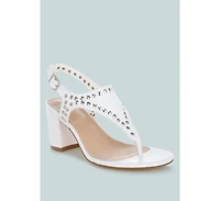 Nerina Studded Genuine Leather Sandals