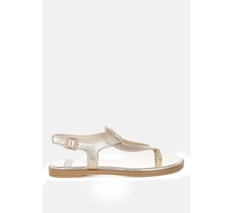 Zorad Metallic Genuine Leather Flats