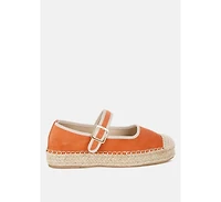 Bolean Soft Suede Leather Mary Jane Espadrilles