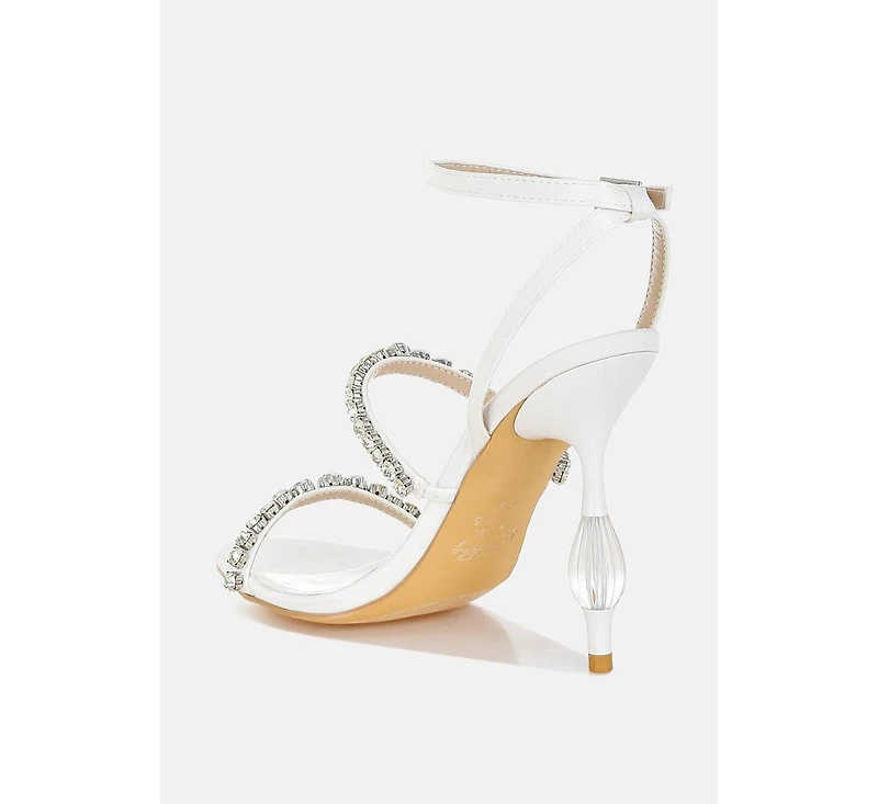 Aragon Diamante Embellished Fantasy Heel Sandals