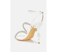 Aragon Diamante Embellished Fantasy Heel Sandals
