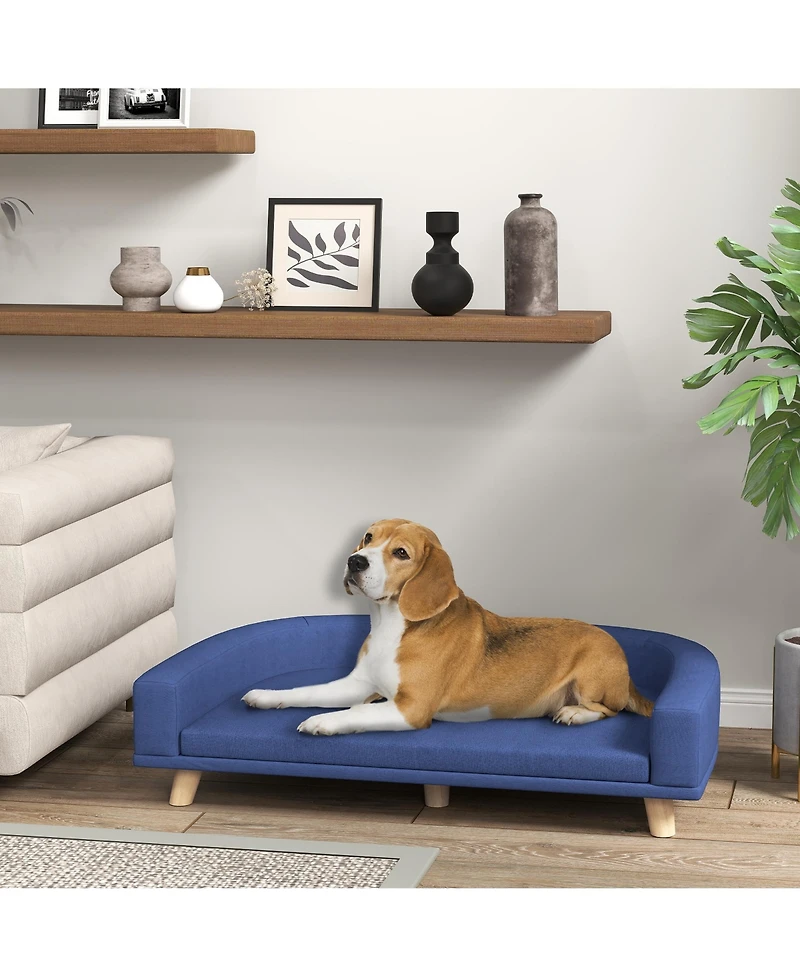 PawHut Dog Sofa Couch with Washable Cushion for Large Dogs, Cats,