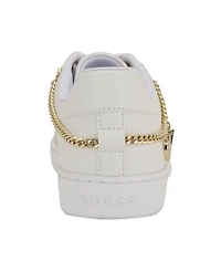 Guess Women's Naoko Charm Lace-Up Court Sneakers