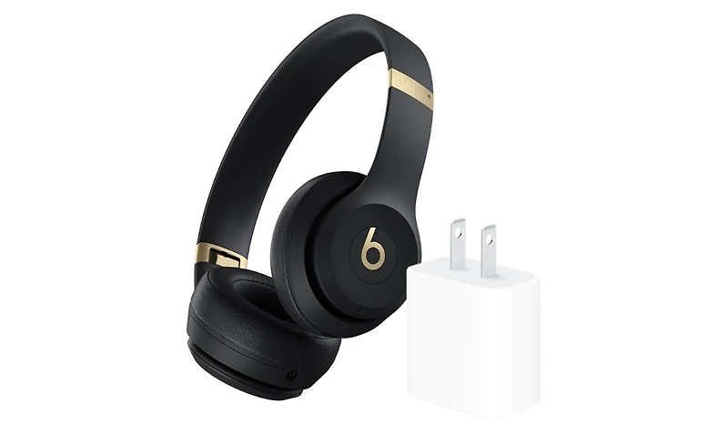 Beats - Solo 4 True Wireless On-Ear Headphones + Power Adapter